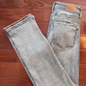 Buckle Black Blue Straight Leg Jeans